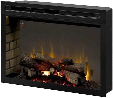 Dimplex PF3033HL Multi-Fire XD 33" Electric Firebox with Faux Logs Bed, Black