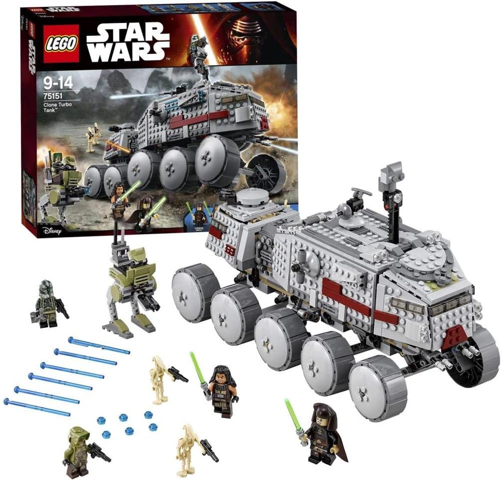 LEGO Star Wars Clone Turbo Tank with Jedis, Battle Droids, and AT-RT | 75151