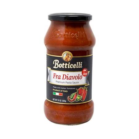 Botticelli Premium Fra Diavolo Pasta Sauce - Italian Tomato Sauce with Special Spices u0026 Chili Peppers for Pasta, Shrimp, Lob