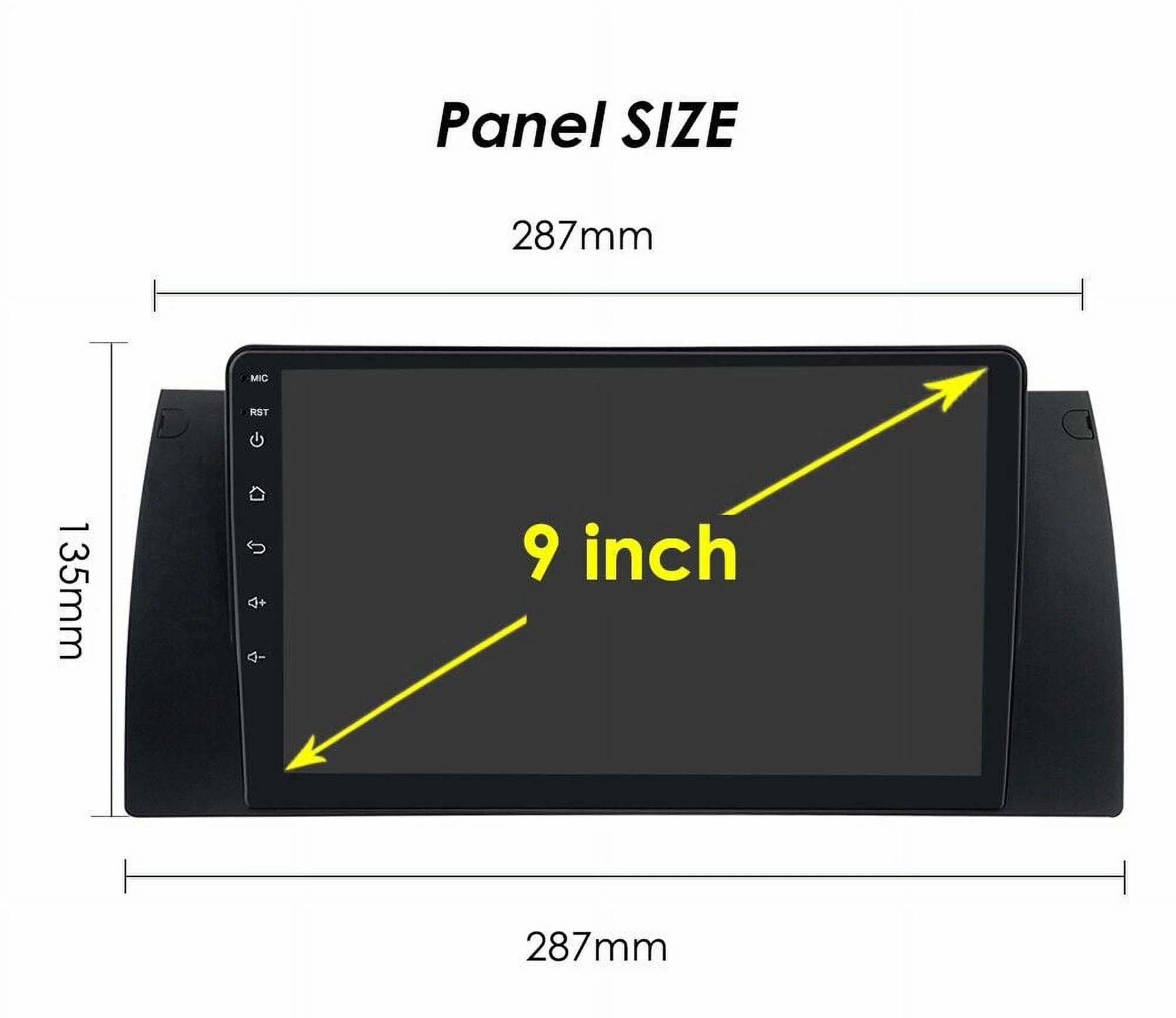 Apple Carplay Android 10 Bluetooth Car Stereo Radio System For BMW E39 525i 528i 530i 540i X5 E53 M5