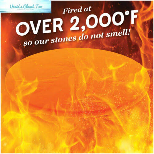 Only Pizza Stone with Thermarite for Best Crispy Crust. Durable, Certified Safe.