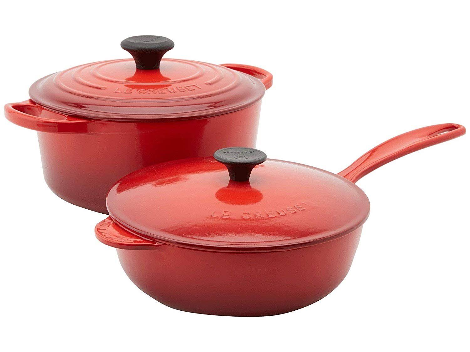 Le Creuset 6-Piece Signature Cast Iron Cookware Set - Cerise