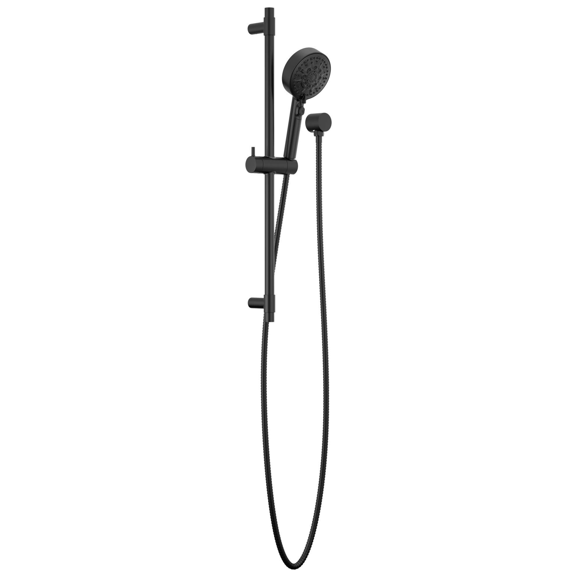 Peerless P62447-BL Slide Bar with Hand Shower Finish: Matte Black