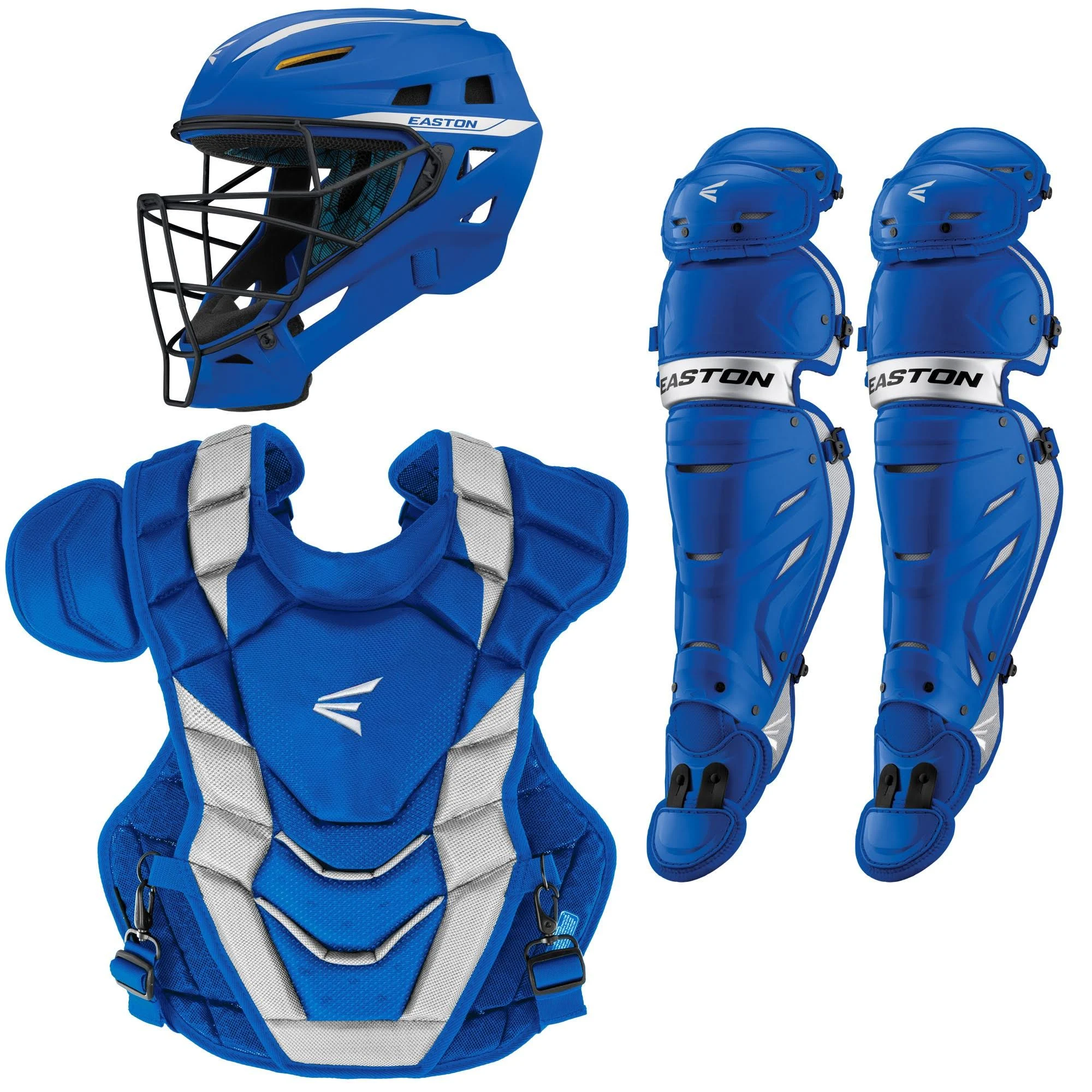 Easton Adult Pro x Catcher&s Set Royal/Silver