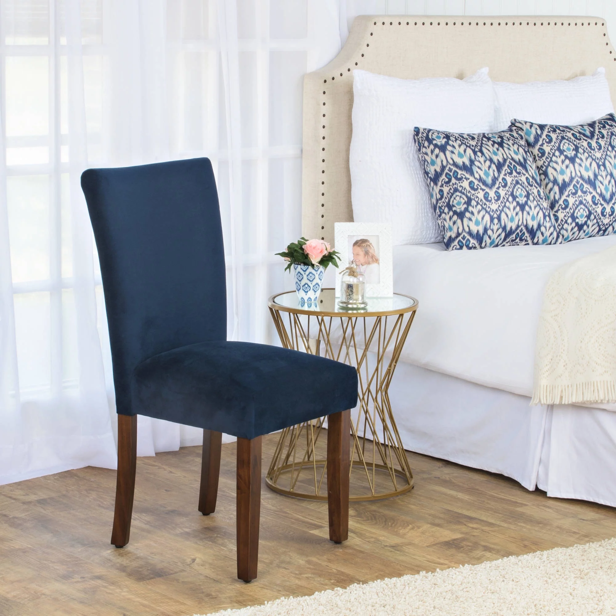 HomePop Parsons Velvet Dining Chairs (set of 2)