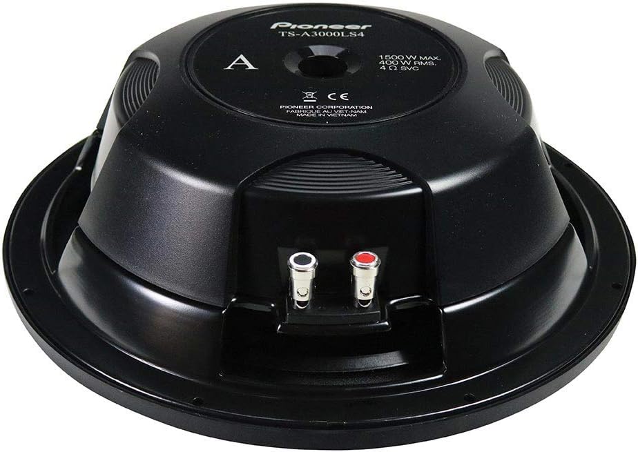 PIONEER TS-A3000LS4 12" Shallow-Mount Subwoofer with 1,500 Watts Max. Power