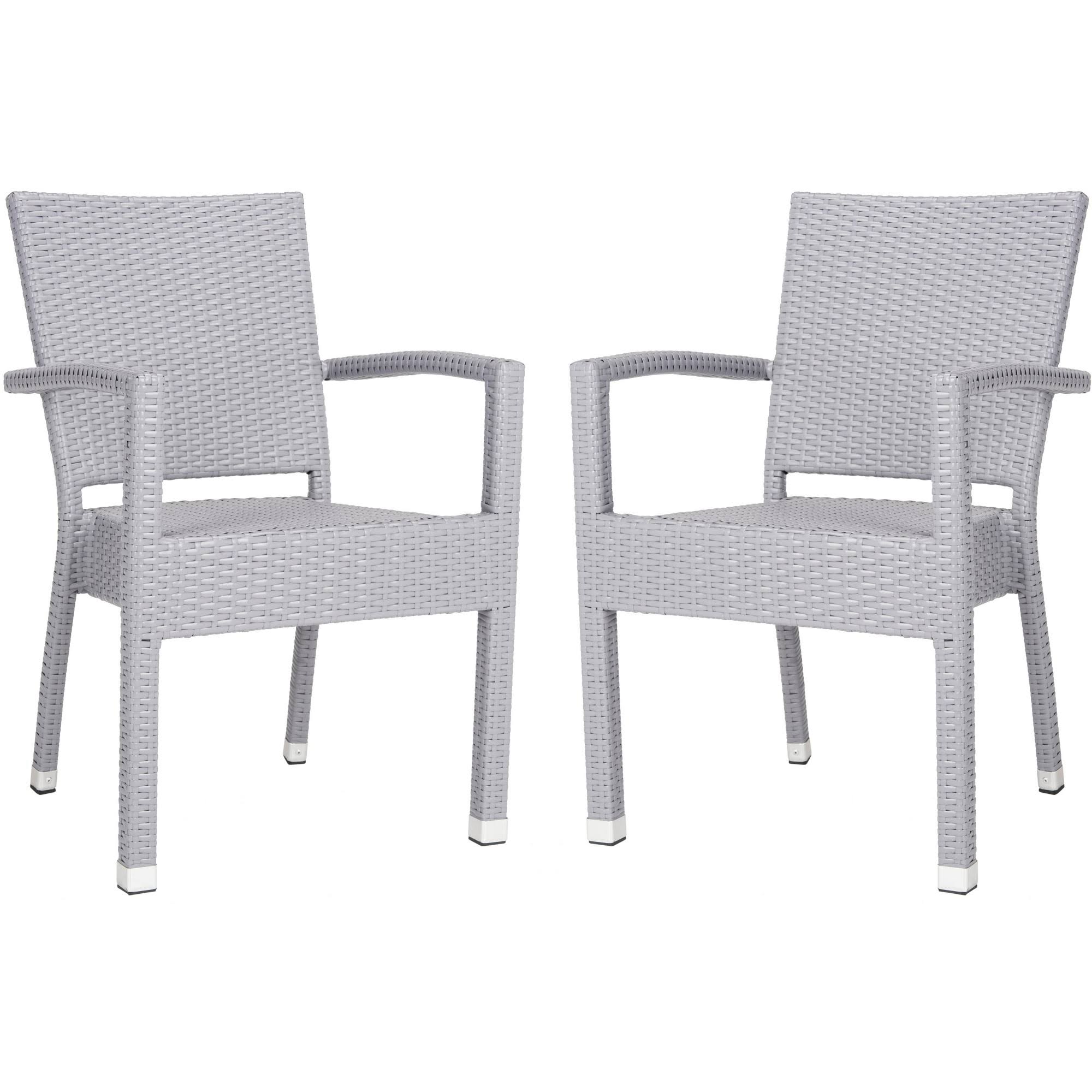 Safavieh Kelda Stacking Arm Chair - Grey (Set of 2)