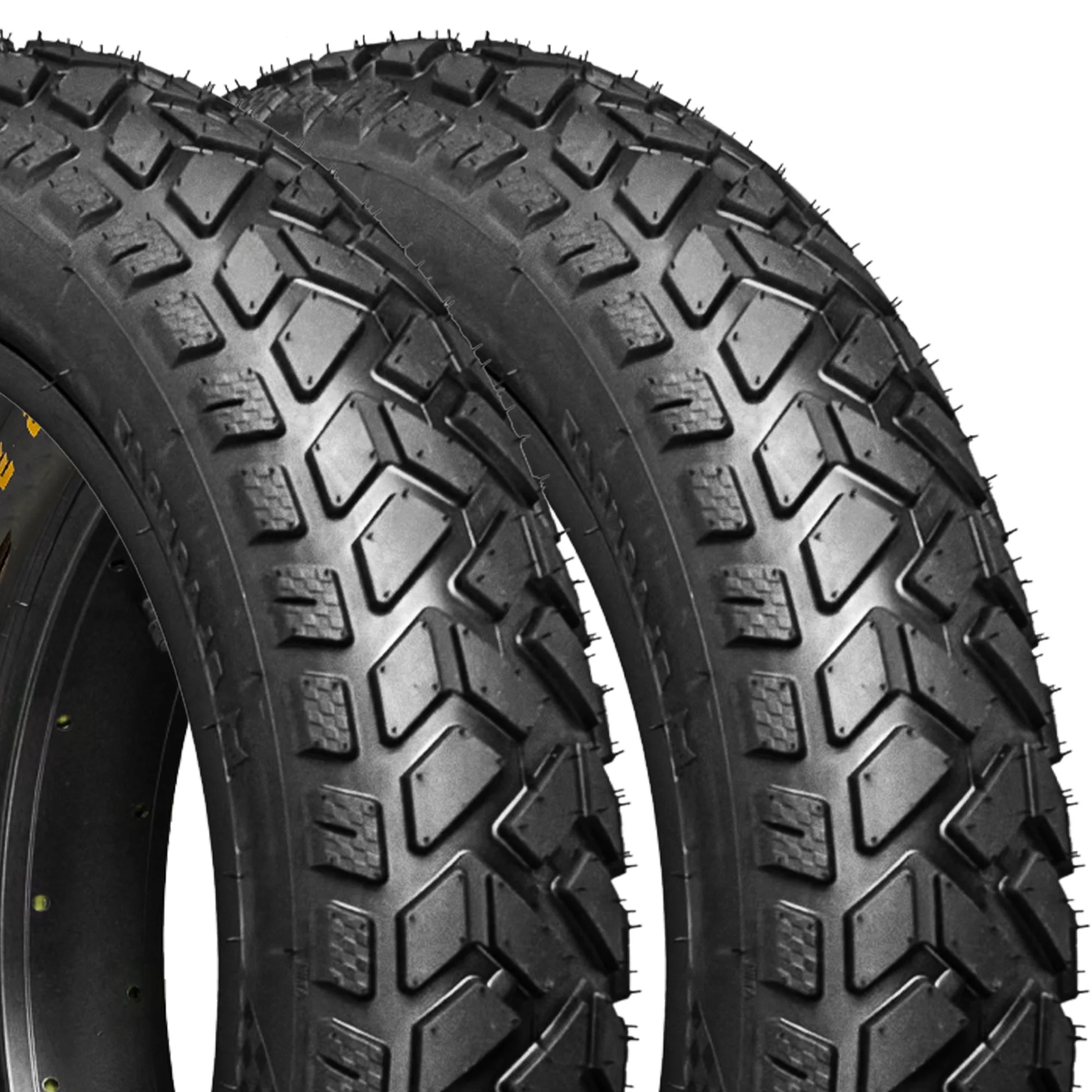 HEB ALLSCAPE 20x4 Fat Tires and Tubes for Ebikes, MTB, Puncture Resistant, Heavy Duty, Directional Tread Tire - 2 Pack