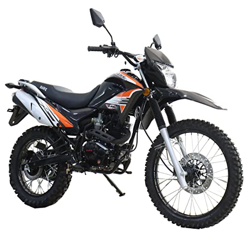 X-PRO Hawk 250 Dirt Bike Motorcycle Enduro Motorcycle, Big 21"/18" Wheels!(Black)