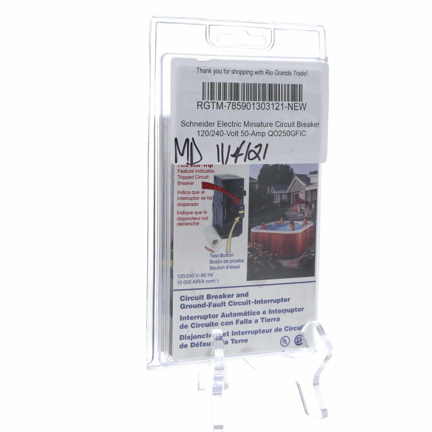 Square D QO250GFIC Miniature Circuit Breaker - Shop Hardware Tools Online Store