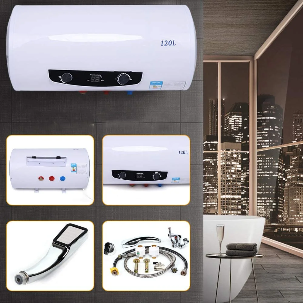 DENEST 110V Electric Instant Hot Water Heater Tank for Household Shower 120L