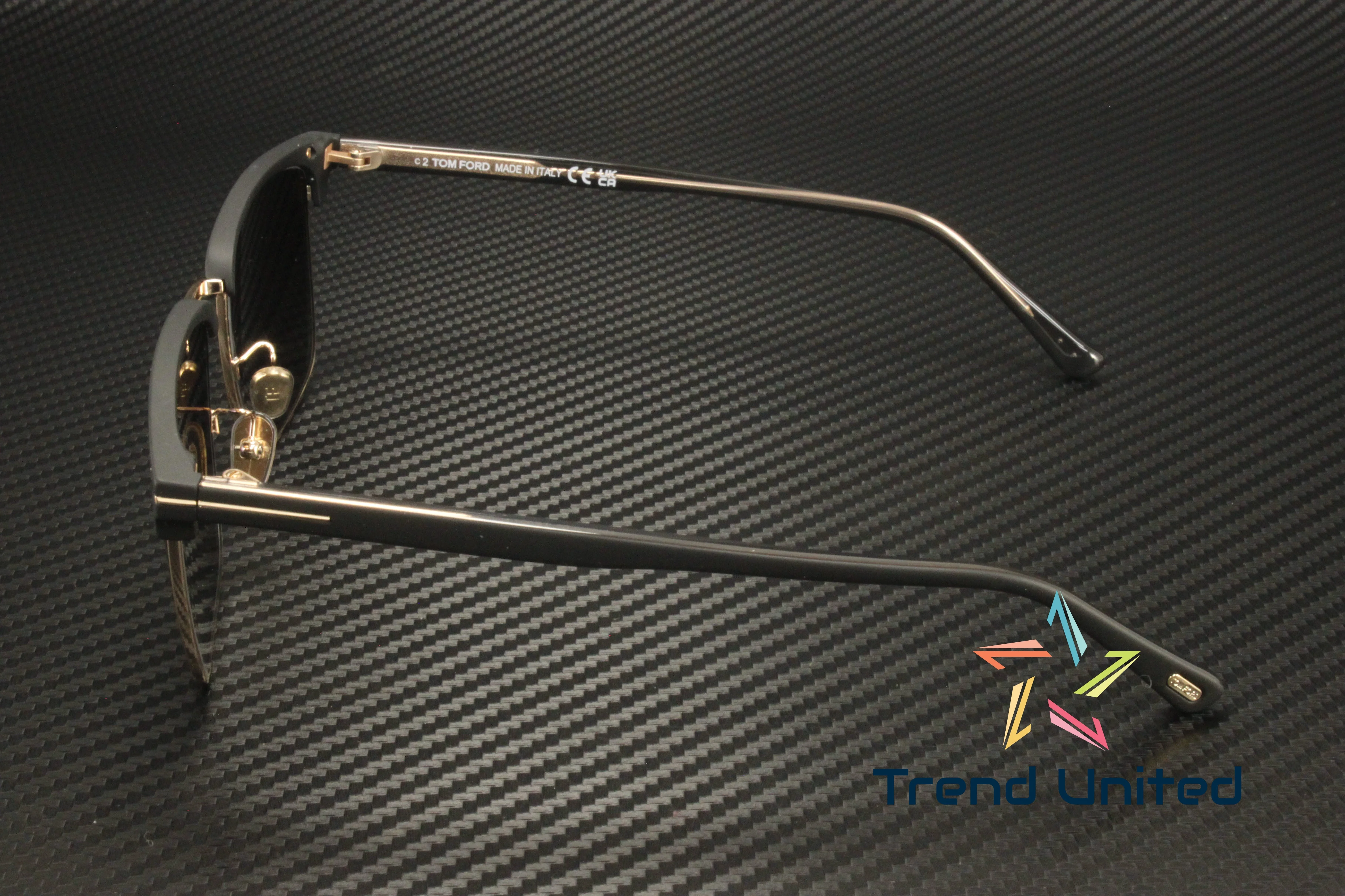 Tom Ford Hudson Polarized Smoke Gradient Square Men's Sunglasses FT0997-H 02D 55