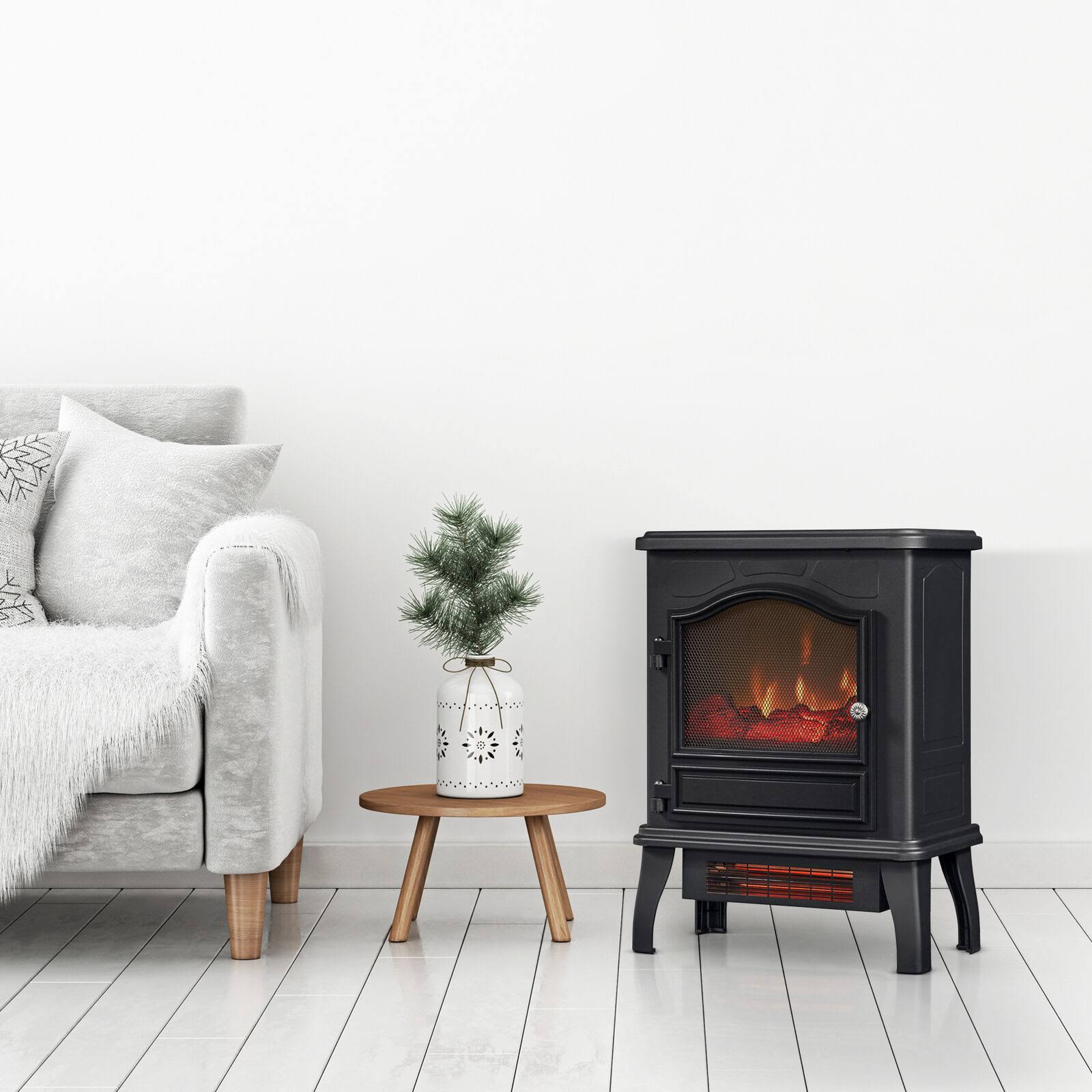 Chimneyfree Infrared Quartz Electric Space Heater, Black