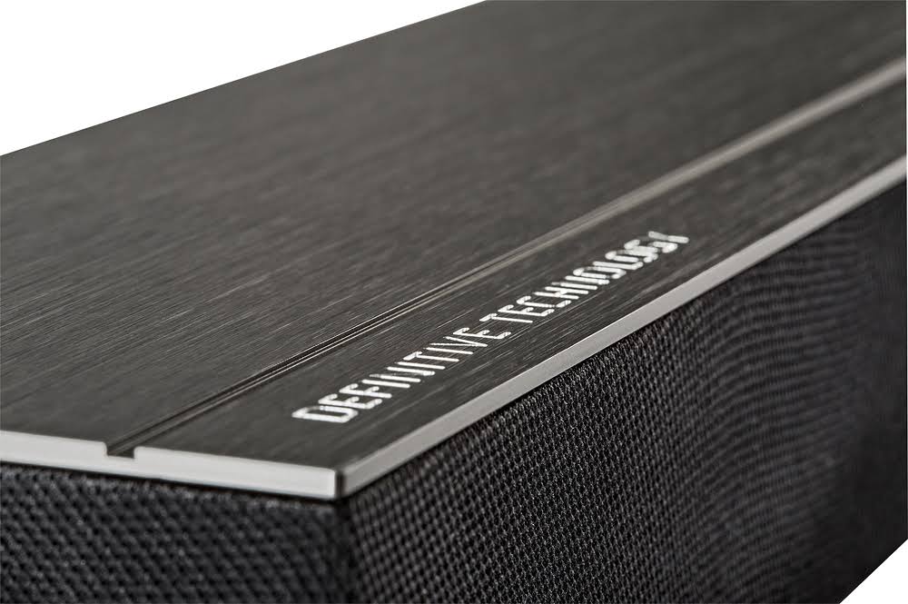 Definitive Technology Wireless Multi Room System Series W Studio Micro Sound Bar System - 3.1 Channel - 146W RMS - Wireless - Bl