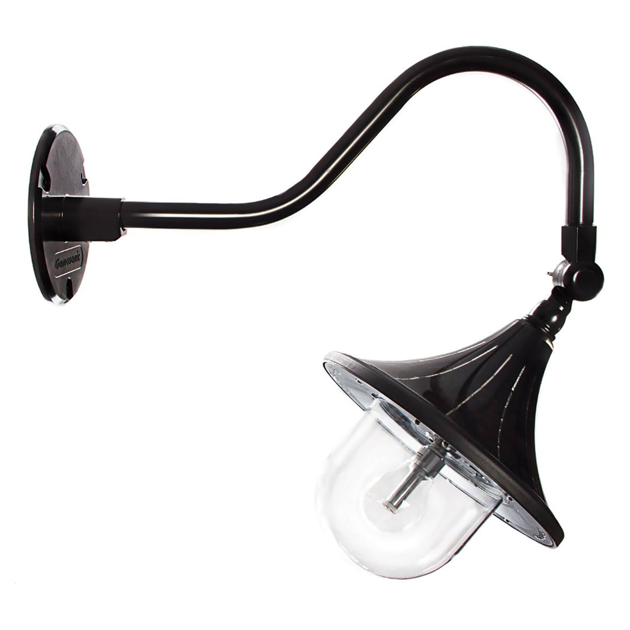 Plaza Solar RLM Light with Adjustable Gooseneck Arm