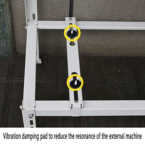 Mini Split Ground Mounting Bracket with AC Rain Cover for Outdoor AC Unit - Air Conditioner External Unit Floor Bracket, Air Handler Stand Heat Pump Base Stand Shelf