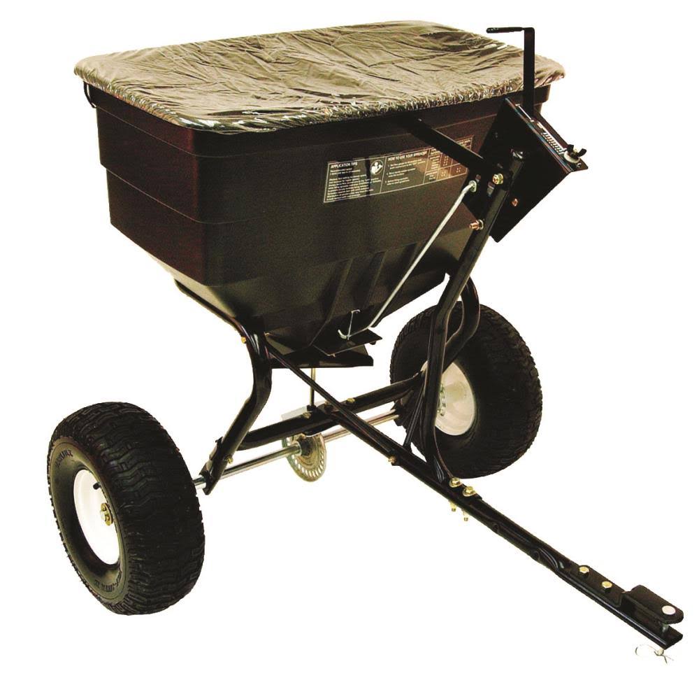 Agri-fab, Inc .175 lb. Broadcast Tow Behind Spreader Model #45-03297, Black
