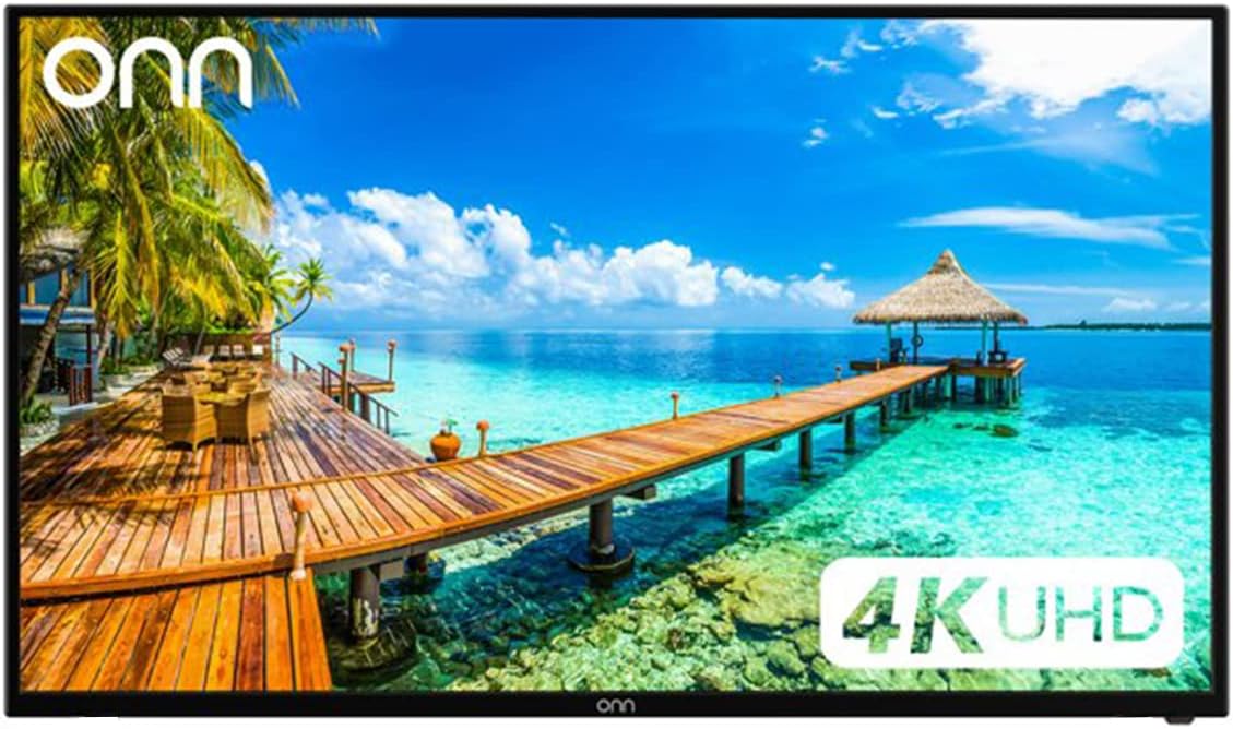 ONN 50-Inch Class 4K Ultra HD 2160p LED TV 60Hz Refresh Rate 10W Speakers + Free Wall Mount (No Stands) ONA50UB19E05 (Renewed)
