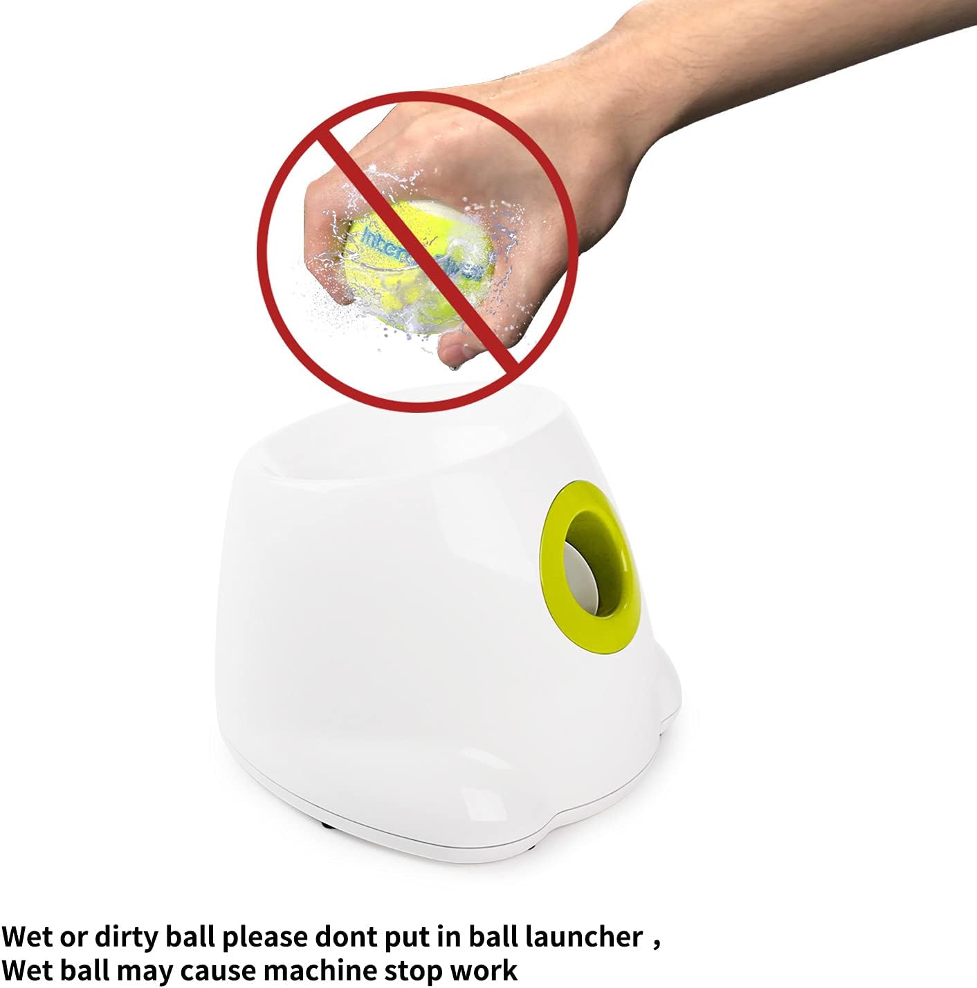 ALL FOR PAWS Dog Ball Launcher Automatic,Automatic Ball Launcher for Dogs,Maxi Ball Thrower for Dogs,Dog Toys Interactive,includes 9pcs Tennis Balls for Dogs