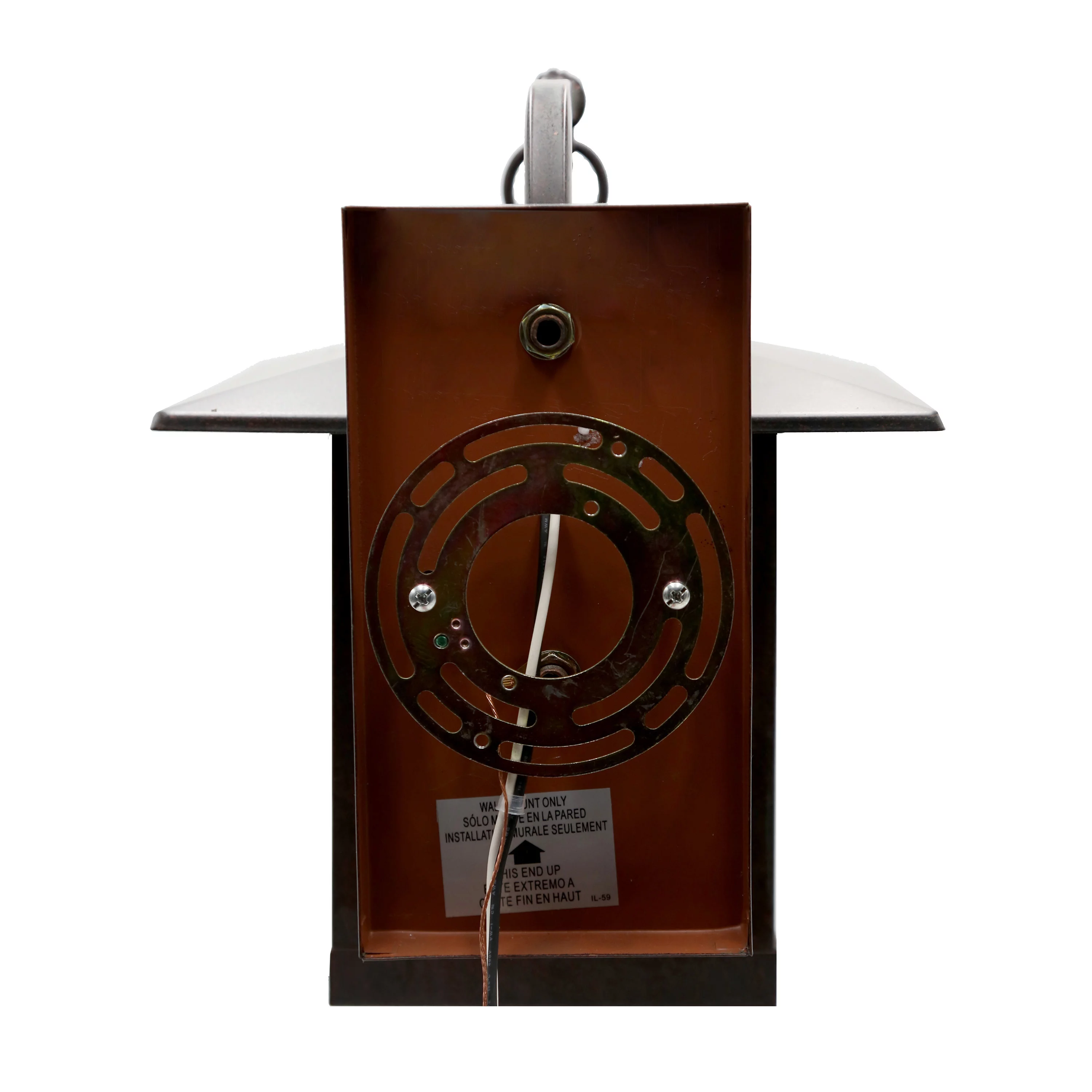 River of Goods Southwest 1-Light Bronzed Outdoor Stained Glass Wall Sconce