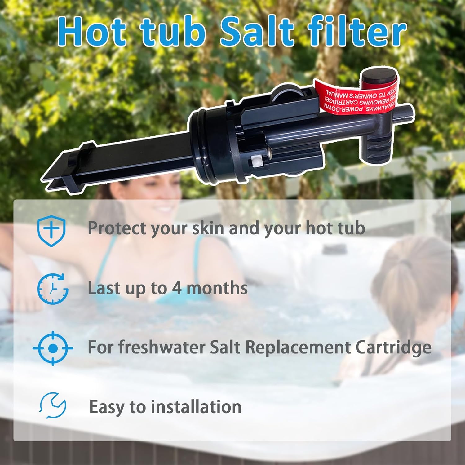 Salt System Cartridge，Freshwater Replacement Salt Cartridge (1 Pack)