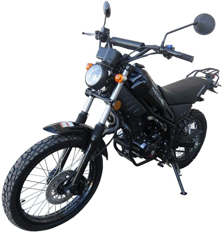 HHH 250cc Motorcycle Model RPS Magician 250cc Dual Sports Enduro 5 Speed Adult 250cc Scooter Motorcycle Street Bike (Black)