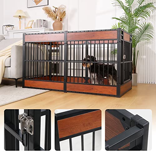 Dog Playpen, 31.5" Height Dog Pen Indoor, Heavy Duty, Safe and Sturdy, Furniture Style Puppy Pen