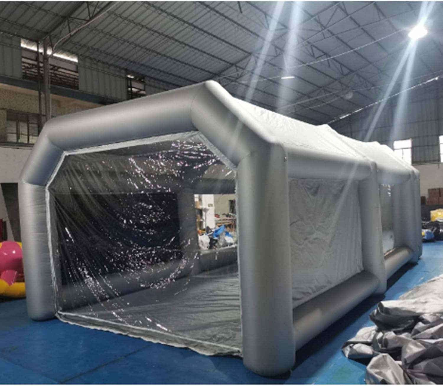 Portable Inflatable Paint Booth, 26x13x10Ft Inflatable Spray Booth, Car Paint Tent w/Two Air Filter System, Upgraded Blow Up Spray Booth Tent, Auto Paint Workstation, Car Parking Garage