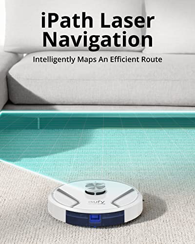 eufy by Anker, RoboVac X8, Robot Vacuum with iPath Laser Navigation, Twin-Turbine Technology generates 2000Pa x2 Suction, AI. Map 2.0 Technology, Wi-Fi, Perfect for Pet Owner(Renewed)