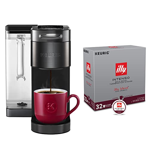Keurig K-Supreme Plus SMART Single Serve Coffee Maker with illy Intenso Bold Roast 32 K-Cup Pods