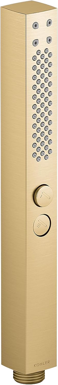 Kohler K-21336-2MB Shift+ Square Handshower, Vibrant Brushed Moderne Brass