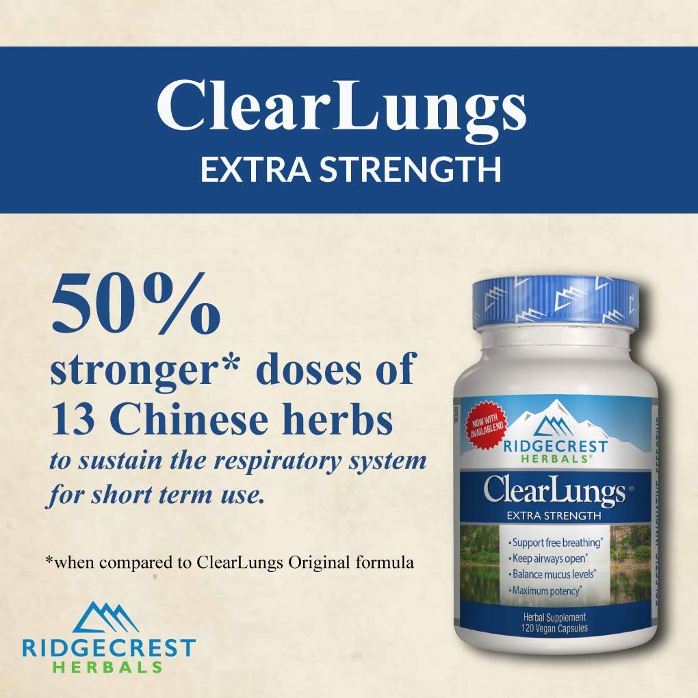 Ridgecrest Clearlungs X-Strength 120 Cap Pack of 2