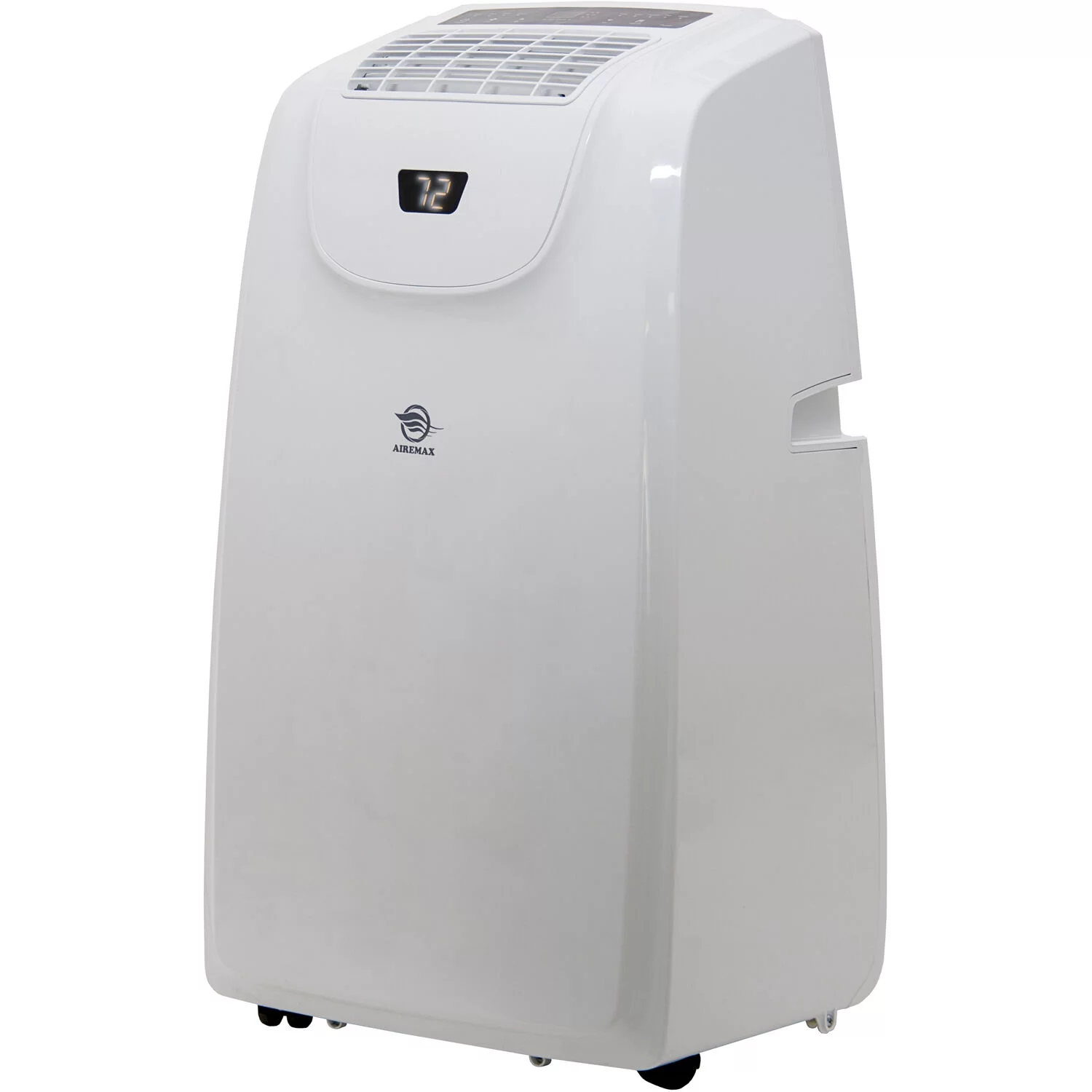AireMax Portable Air Conditioner with Remote Control | AC for Rooms up to 500 Sq.Ft. | 24H Timer | Auto Restart | Wheels | LED Display | Dehumidifer | White | APE514C