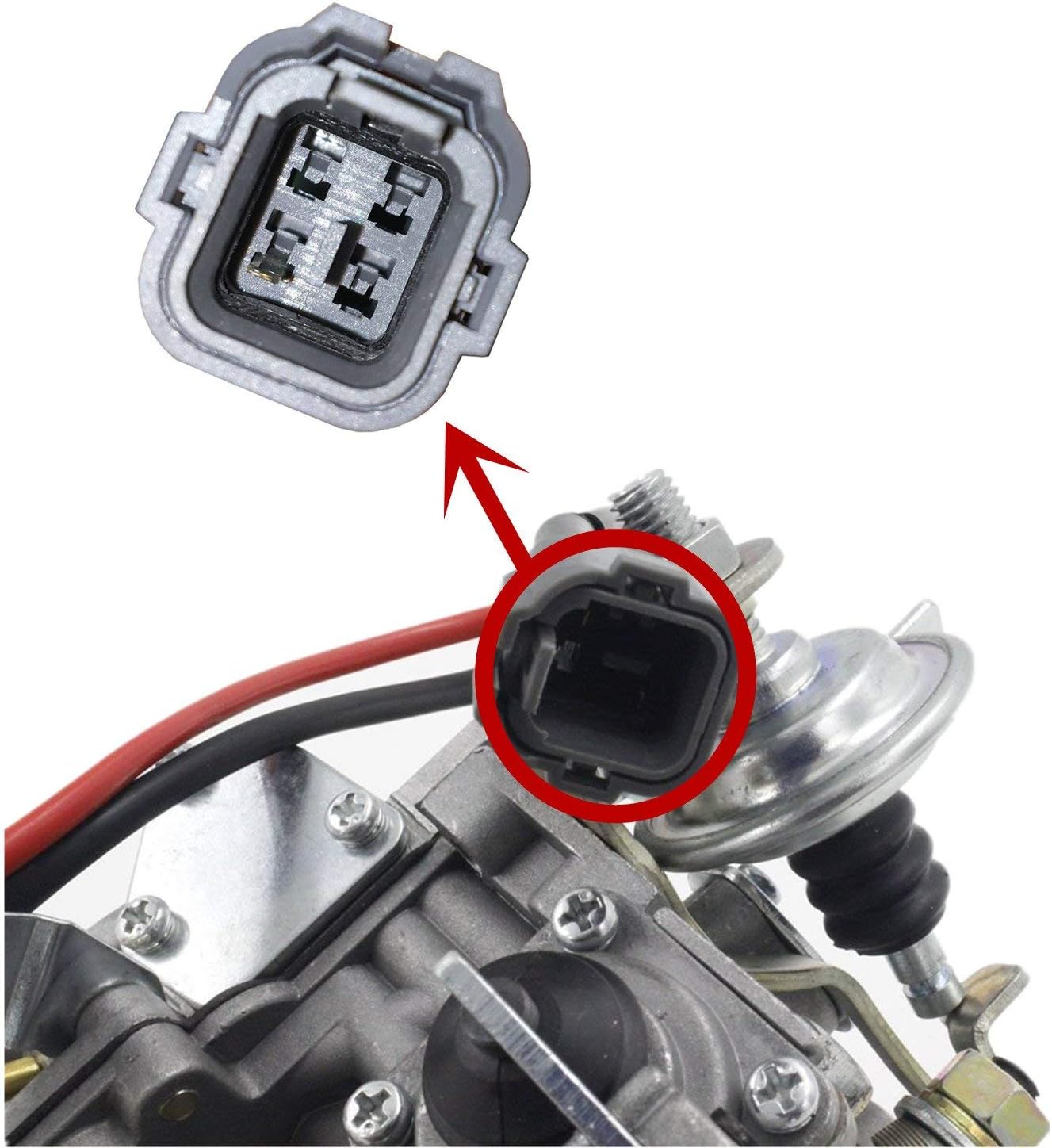 Lelecar 21100-35463 Carburetor for Toyota 22R 21100-35570 TOY-507 1988-1990 Pickup 1981-1988 Hilux 1984 Celica 1984-1988 4Runner with Square Plug