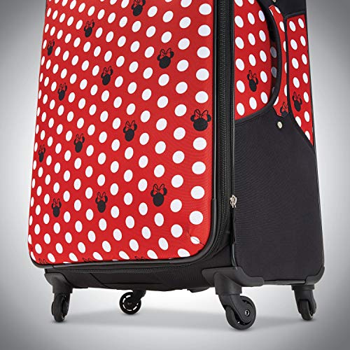 American Tourister Disney Softside Luggage with Spinner Wheels, Minnie Mouse Denim, 21-Inch