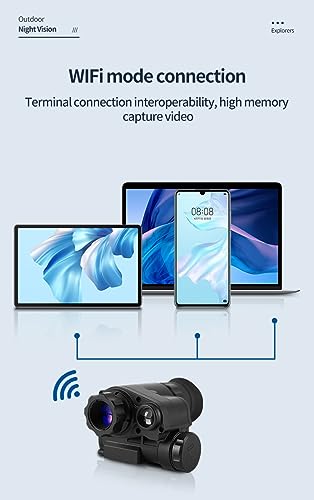 Night Vision Goggles Head Mounted Monocular Digital Infrared 1080P FHD Save Photos & Videos with 6X Digital Zoom for 100% Darkness Hunting Wildlife Observation Camping