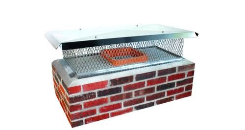 21x22 x 25x22 Stainless Steel Chimney Cap by Olympia - Screen height\x3d8x22
