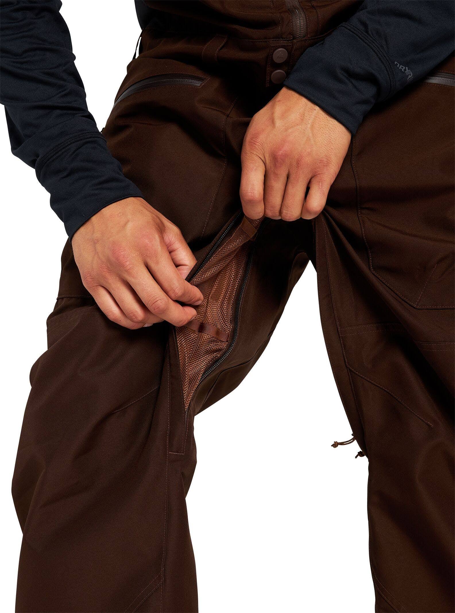 Burton Reserve GORE-TEX Bib Pant - Men&s Seal Brown, L