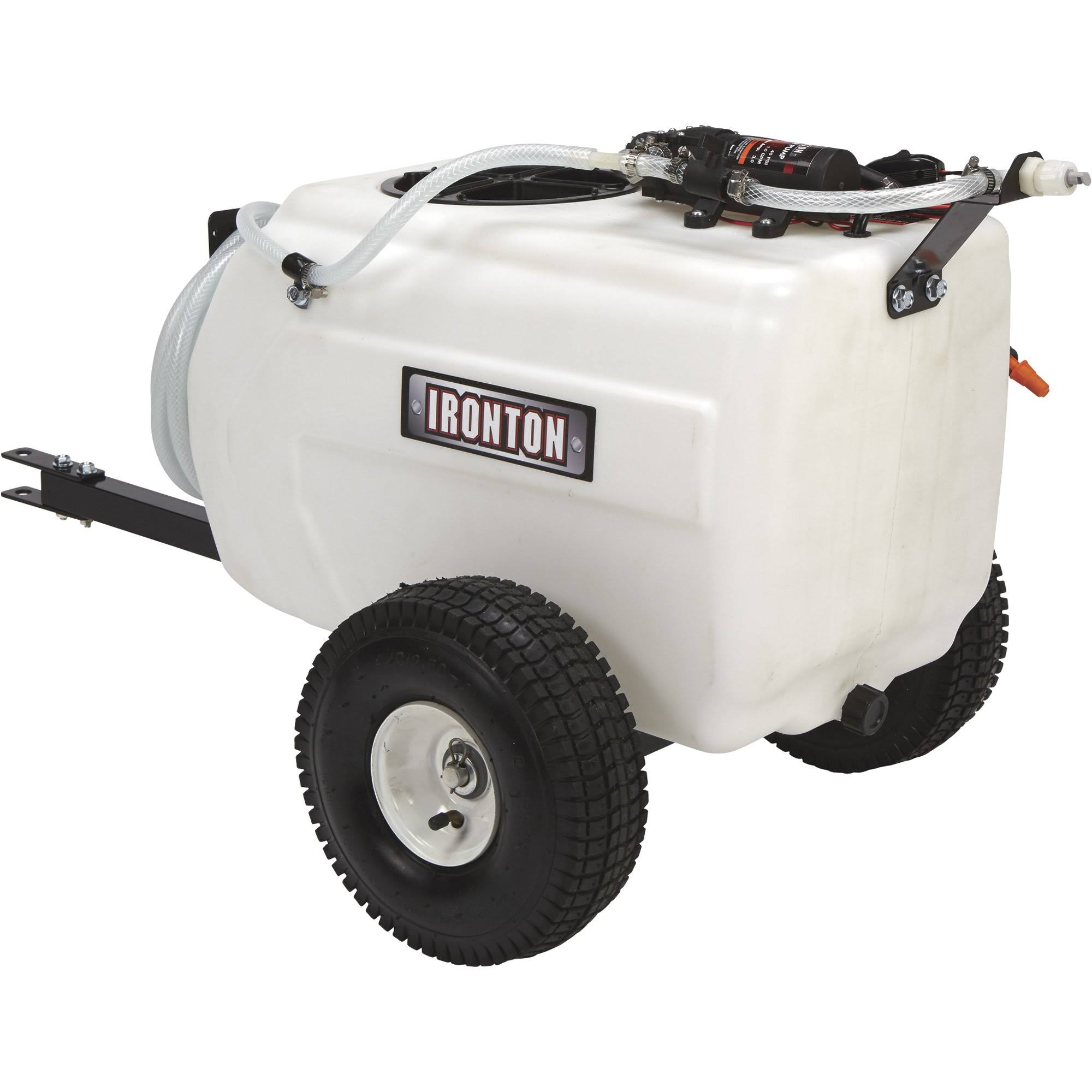 Ironton 13 Gallons 12 Volt DC Tow-Behind Towable Broadcast u0026 Spot Sprayer ATV 282790