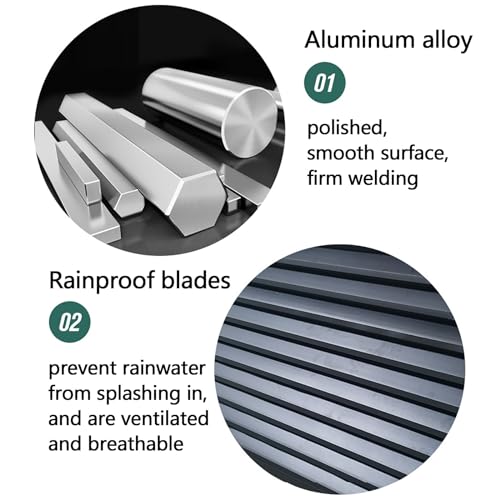 KAXLDHH Aluminum Central Air Conditioner Protection Cover, Outdoor Freestanding Privacy Screen Fence Panels Trash Can Enclosure Flower Stand Decorative Outdoor AC Unit Cover Pool Equipment Enclosure