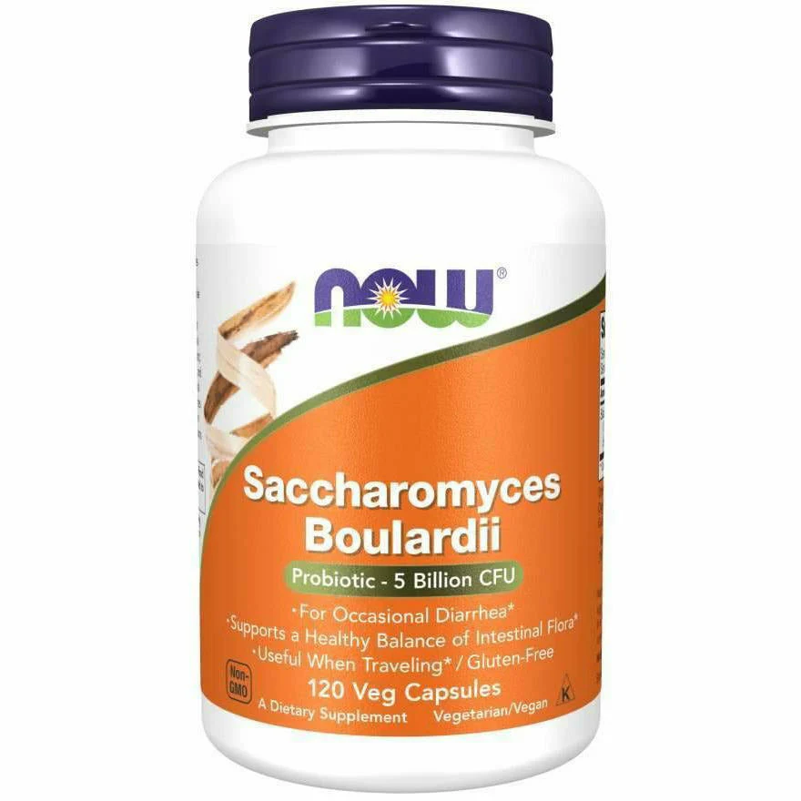 Saccharomyces Boulardii 120 vegcaps By Now - Kansas Nuitrition - HNZSDS