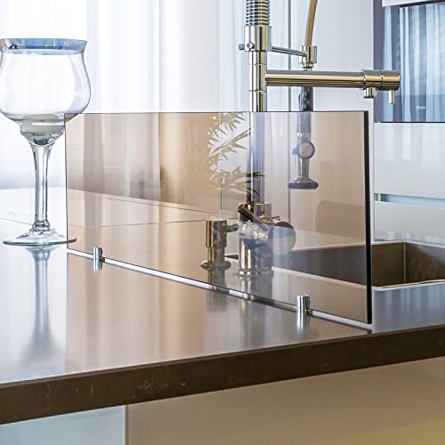 Fab Glass and Mirror 36x72RECT6THFLTE-T Rectangle Glass Table Top, 36 in x 72 in, Clear