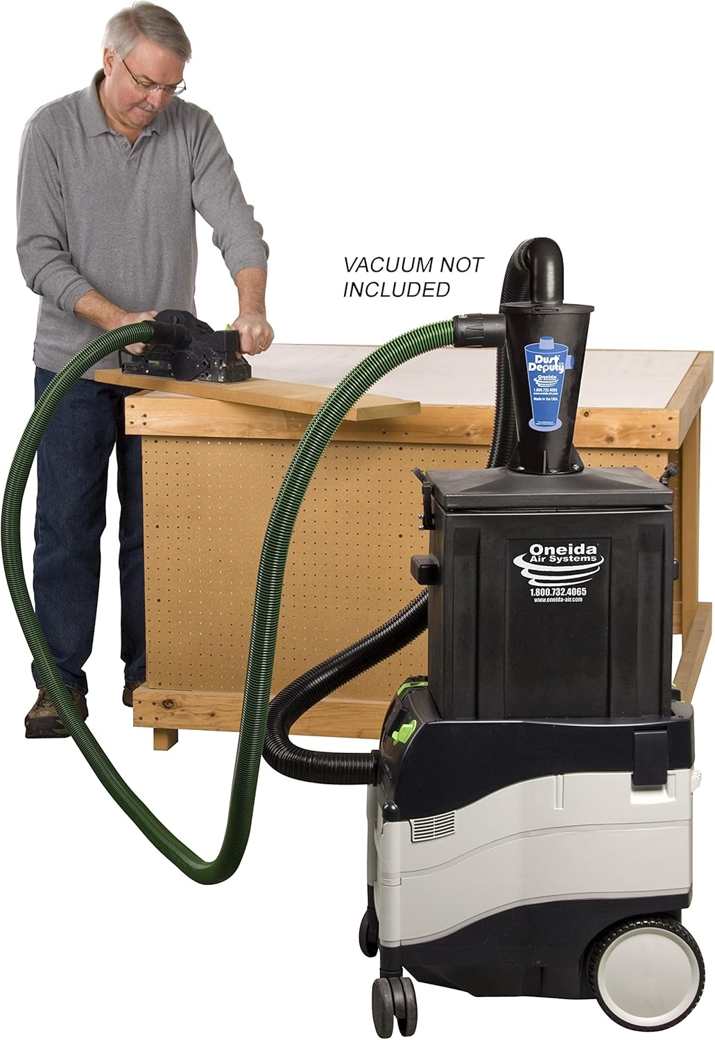 Oneida Air Systems Ultimate Dust Deputy SD Cyclone Separator for Festool CT Vacuums - 9 Gallon Systainer Kit