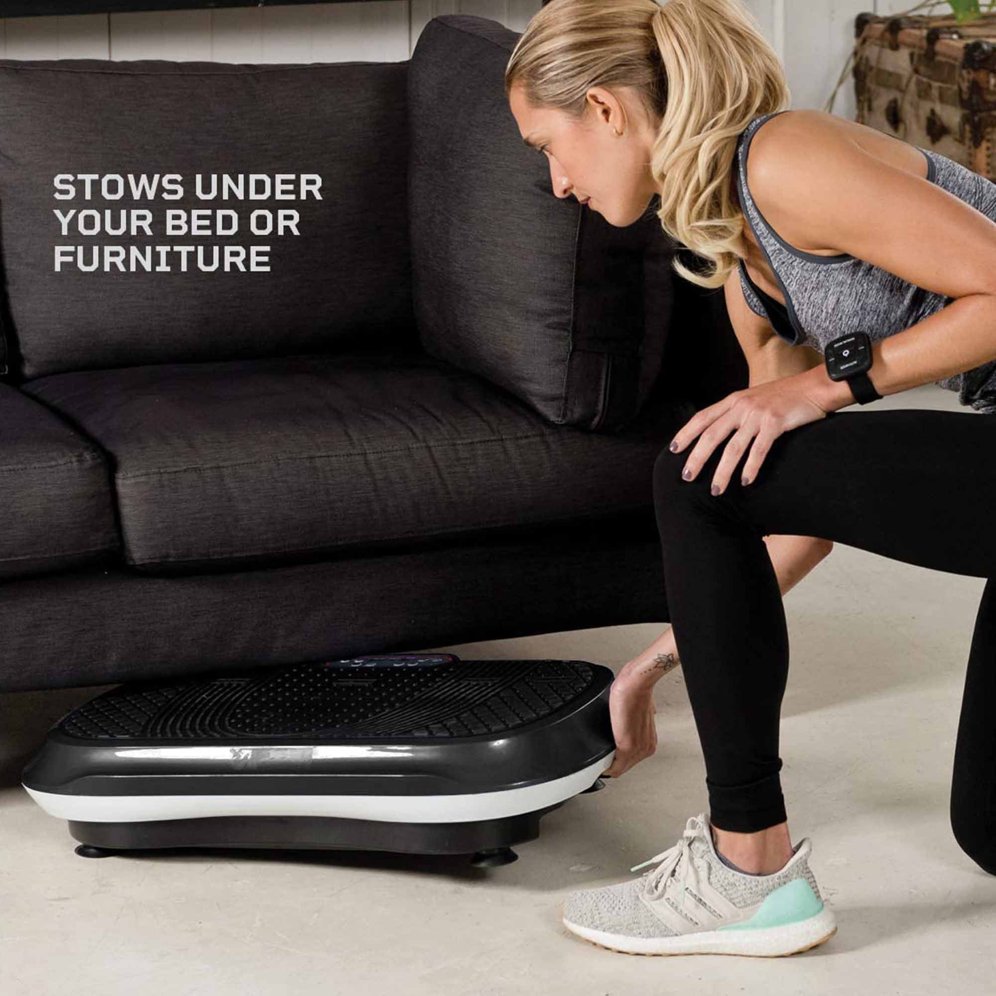 LifePro Waver Vibration Plate Home Workout Equipment for Weight Loss & Toning Muscle Exercise Machine, Black