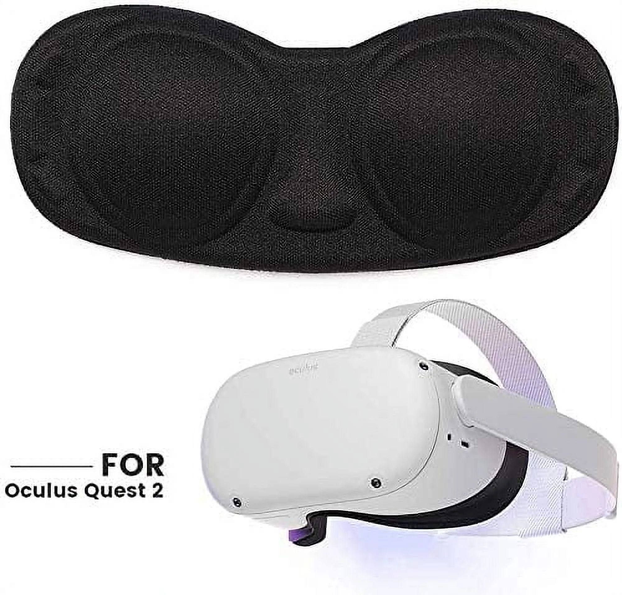2021 Oculus Quest 2 All-In-One VR Headset, Touch Controllers, 256GB SSD, Glasses Compatible, 3D Audio, Mytrix Head Strap, Carrying Case, Earphone, Link Cable (3M), Grip Cover, Lens Cover