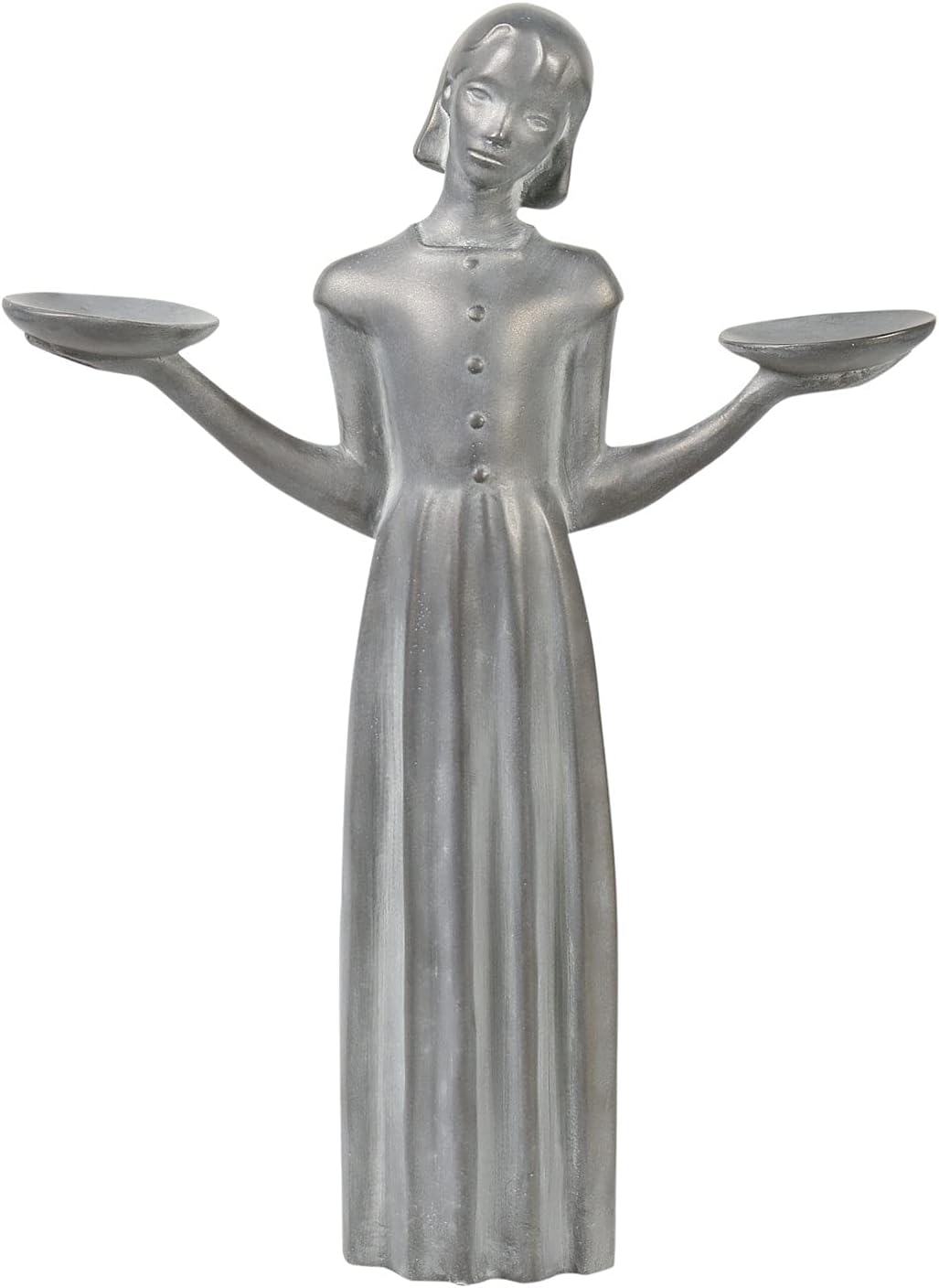 Bird Girl Garden Statue - Outdoor Art Yard Decor, Child Sculpture Lawn Ornaments - 24"H, No Pedestal