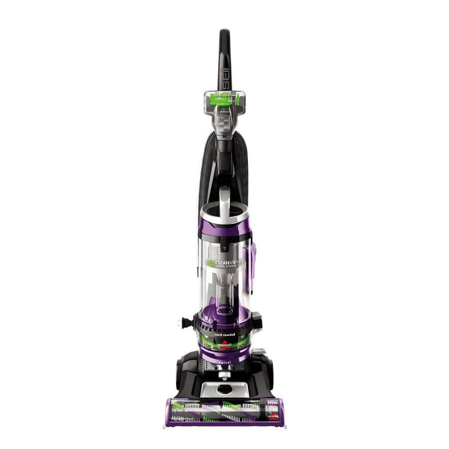 Bissell CleanView Swivel Rewind Pet Deluxe Upright Vacuum - Bagless - Foam Filter/Febreze Filter - Grapevine Purple
