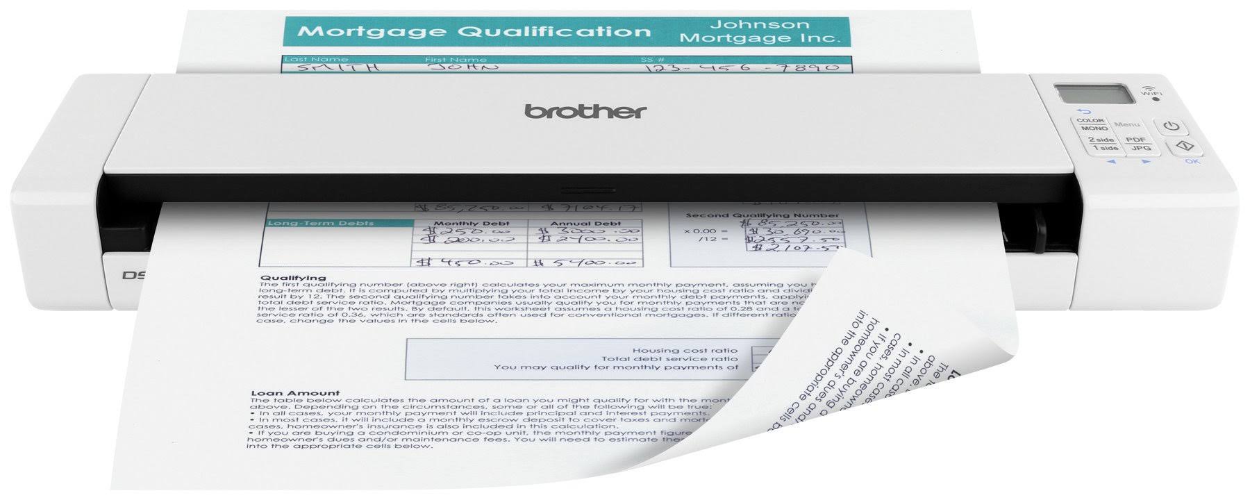 Brother DS-920DW Wireless Duplex Mobile Color Page Scanner