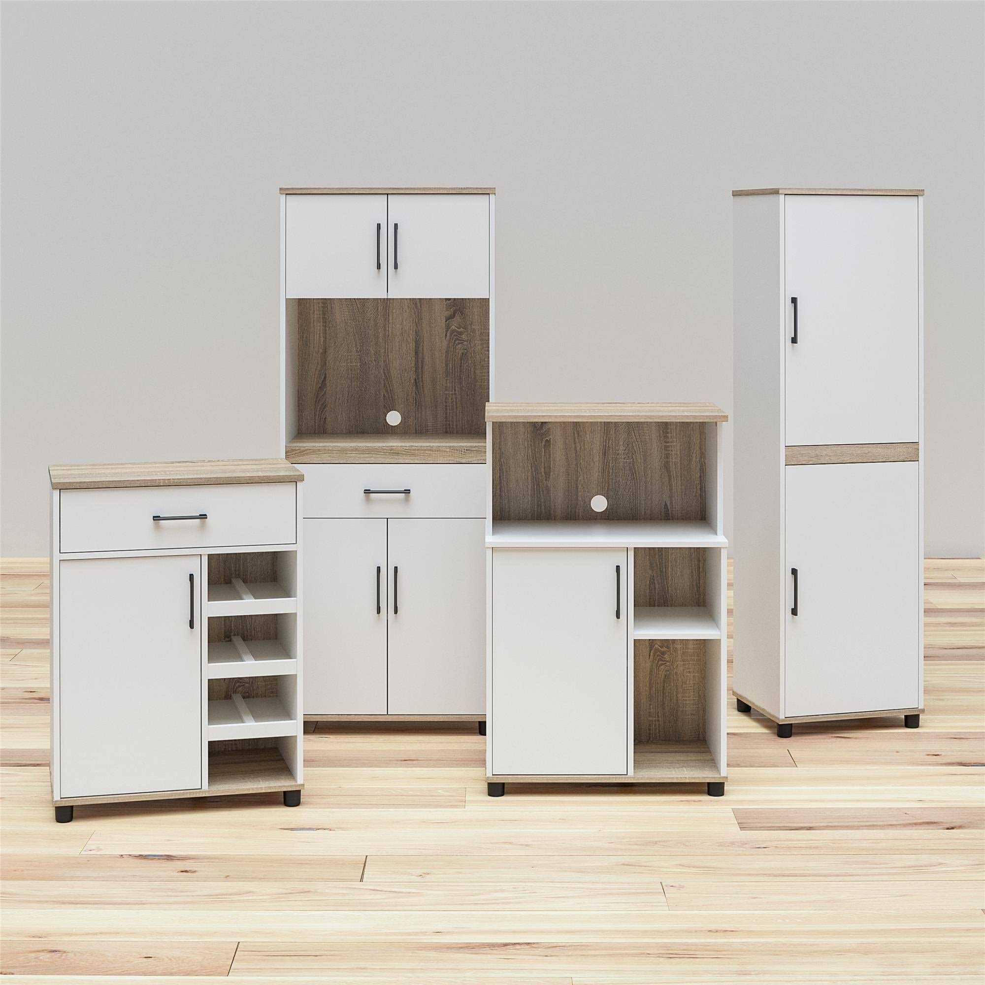 Avenue Greene Wellington Microwave Stand - White - Microwave Cart