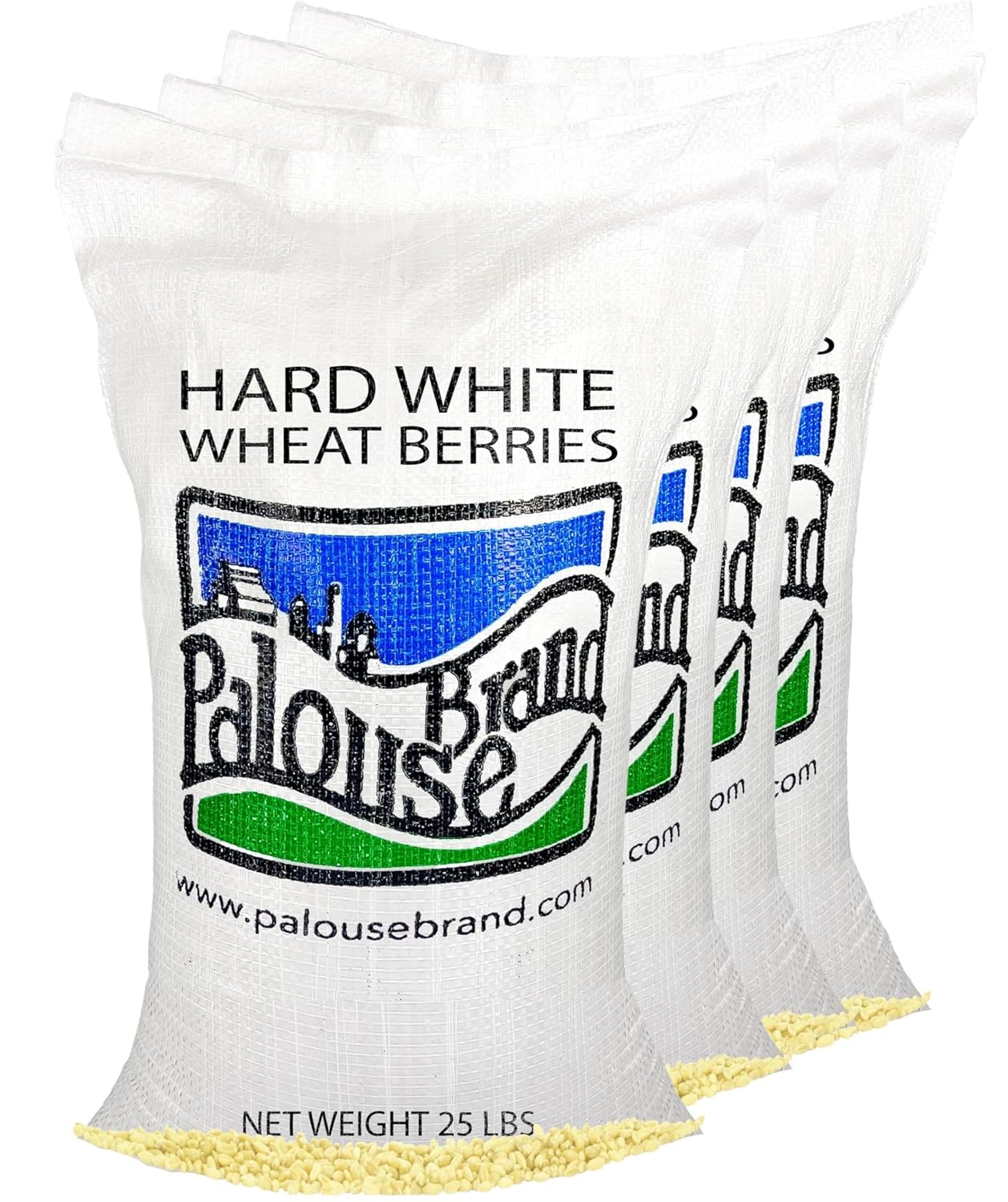 Hard White Wheat Wheat Berries | 100 LBS | Desiccant Free | Sproutable | Non-GMO Project Verified | Kosher